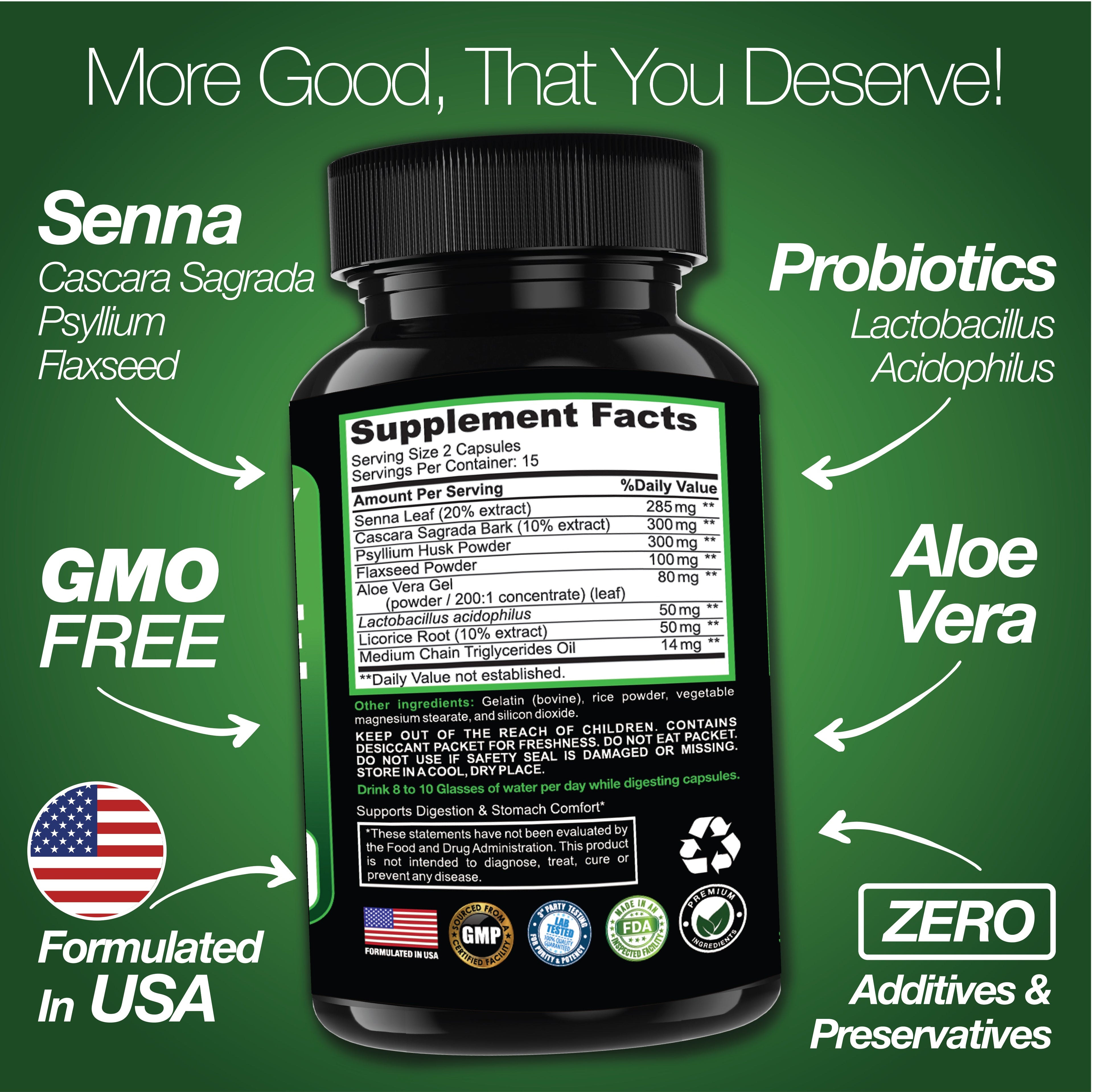 15 Day Cleanse | Colon Detox with Natural Laxative for Constipation & Bloating.