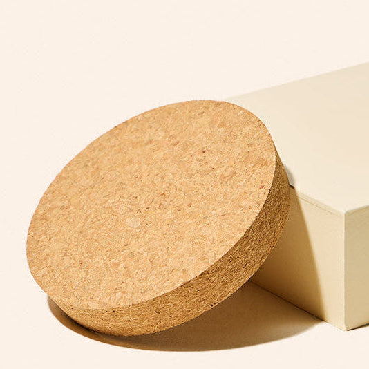 natural candle cork lid